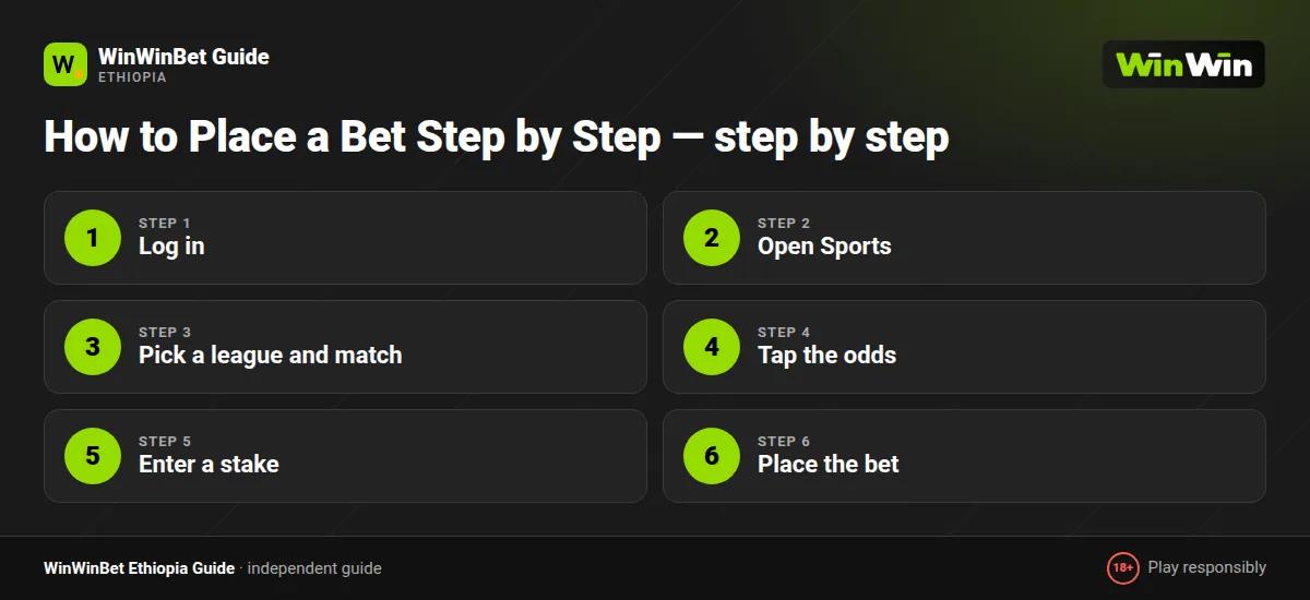 How to Place a Bet Step by Step — step by step