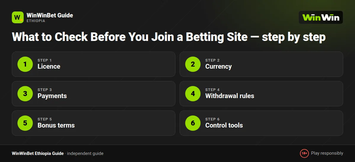 What to Check Before You Join a Betting Site — step by step